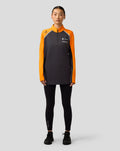 Official Unisex NEOM McLaren Formula E Team Quarter Zip Top - Phantom/Papaya