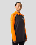 Official Unisex NEOM McLaren Formula E Team Quarter Zip Top - Phantom/Papaya