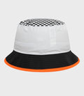 New Era x McLaren Checkered Tapered Bucket Hat - White